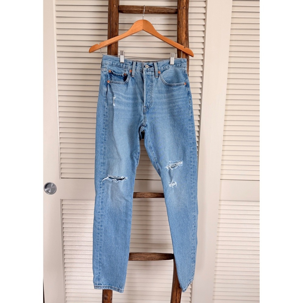 Levis 501 Jeans (Skinny Straight, High-Waisted)